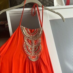 Trina Turk Bright Orange Dress